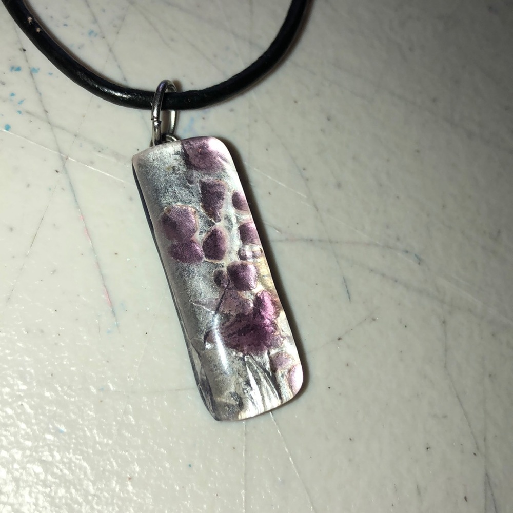 new Verto Di murano Necklace with leather string